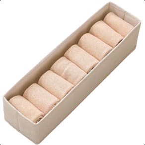 Organizador Para Gaveta Guarda Roupas Algodão Cotton Linen