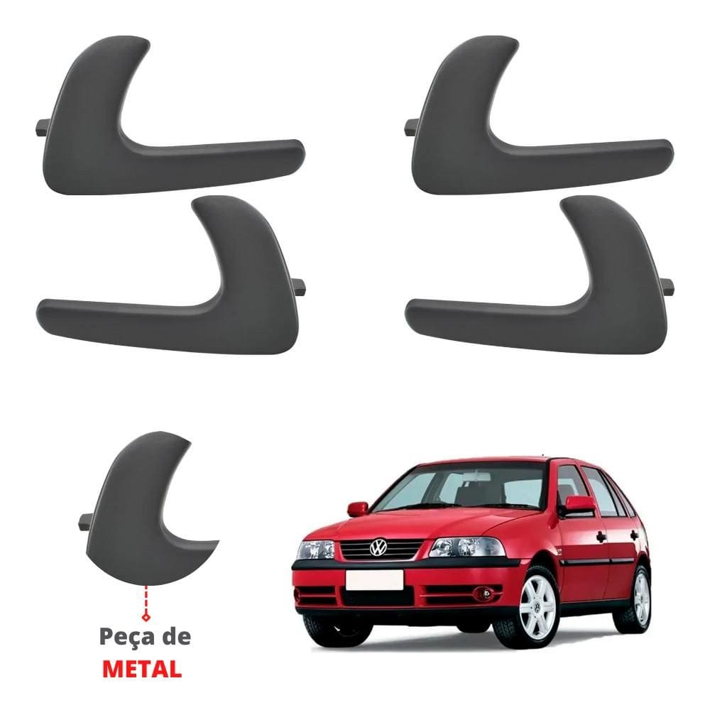 Kit 4 Maçaneta Interna Gatilho Puxador Gol 99 00 01 02 03 04 - UN / 4 [F103]