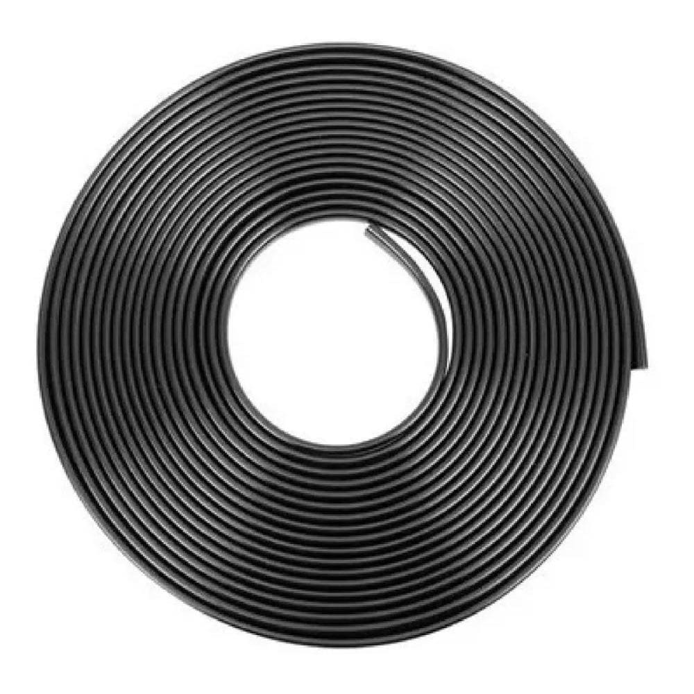 Borracha De Proteção De Portas Todos Carros 7x10mm Preta 5m [F103]