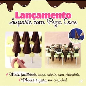 Suporte com Pega Cone BlueStar Blue Star Mega Lançamento #conetrufado #conerecheado Cone Trufado