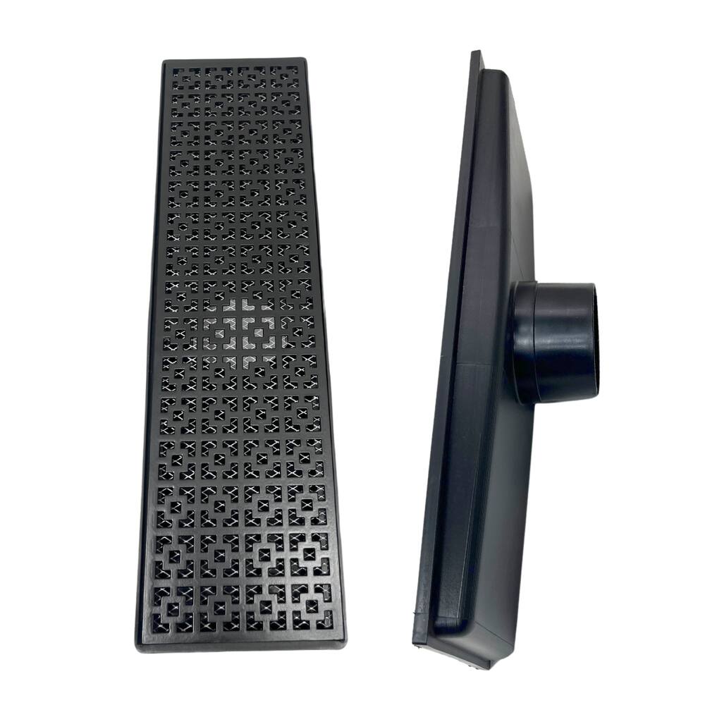 Ralo 15x50 Alumínio Dubai Preto Fosco Anti Insetos Coletor Saída Fundo 75mm - 3 polegadas