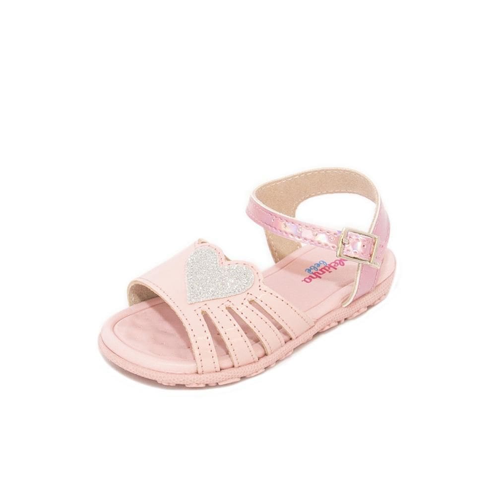 Sandália Bebê Molekinha  REF: 2121141 VERNIZ-METAL-GLITTER