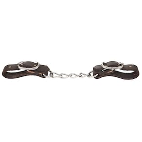Barbela de Couro e Corrente para Embocadura Café Rodeo West 36268