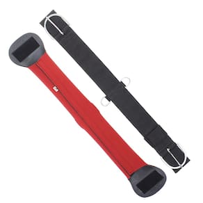 Barrigueira Reta Preta com Refil de Neoprene Vermelho Bronc-Steel 32807