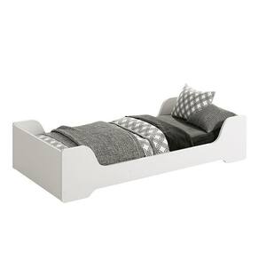 Cama Evolutiva 2 Em 1 Zaki Branco Fosco - Reller Móveis Branco Fosco