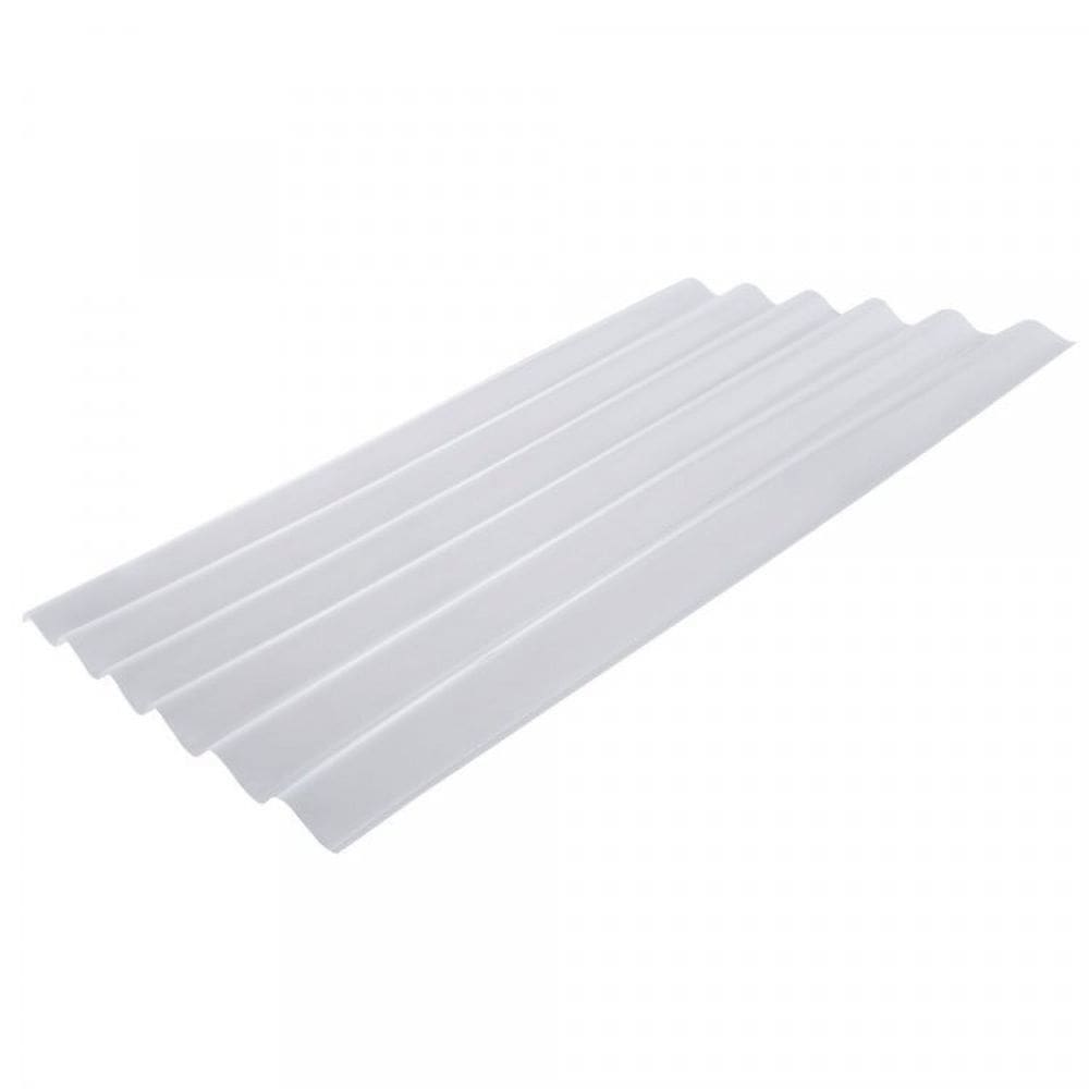 Kit com 10 Telhas Policarbonato 244cm X 110cm Branco