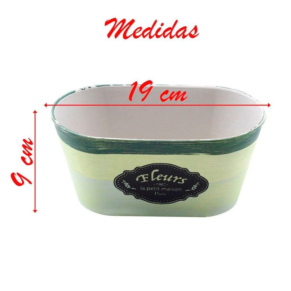 Kit 10 Mini Vasos De Planta Cachepot Estampados Decorados 9cm