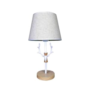Abajur Luminária Branca De Mesa 43cm Bivolt 110/220v