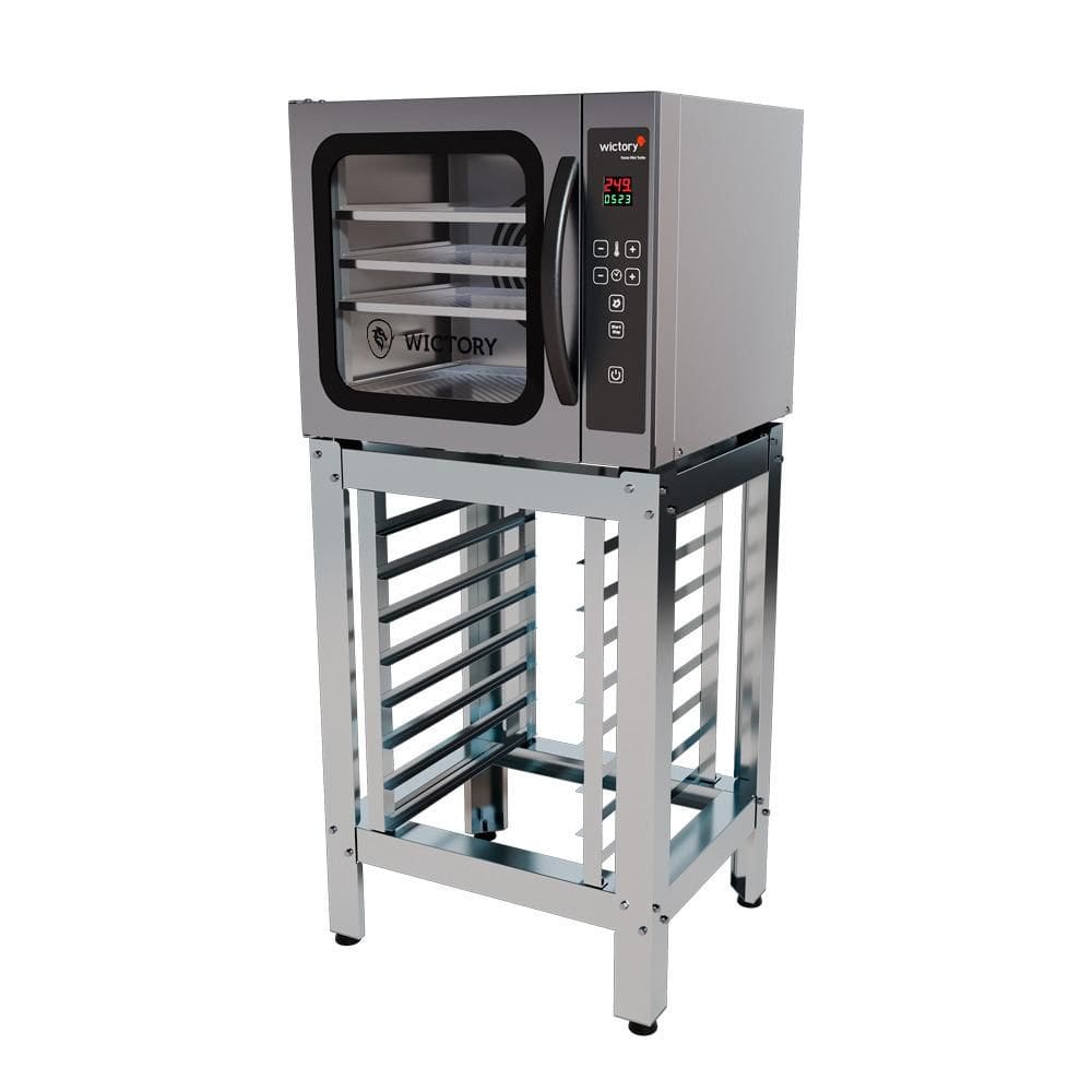 Forno Convector 4 Assadeiras 45 Litros Turbo Elétrico A Vapor Com Cavalete Inox WCV-435 Wictory