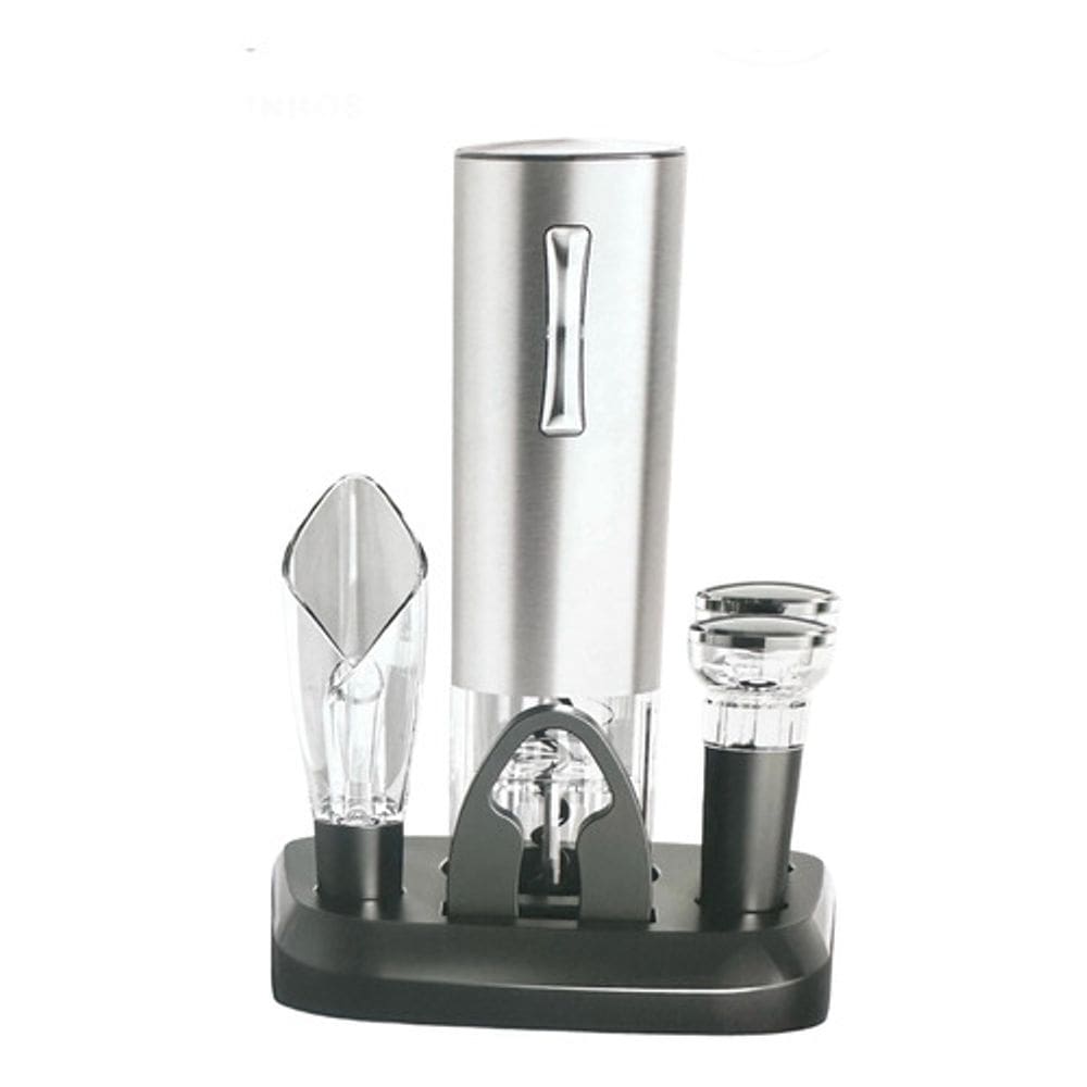 Saca Rolhas Elétrico Recarregável Usb + Kit Abridor De Vinho