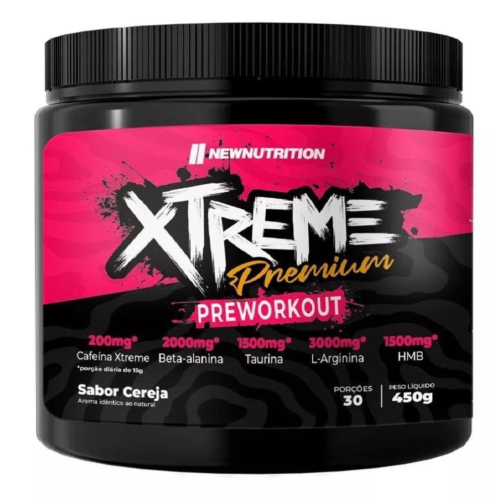 Pré-Treino Xtreme Premium Newnutrition Cereja 450G