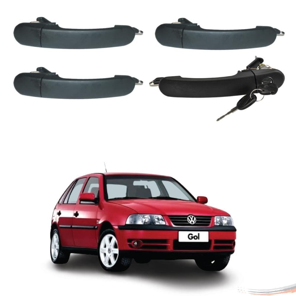 Kit 4 Maçanetas Ext Diant C/ Chave Gol Parati G3 99 A 05 - UN / 4 [F103]