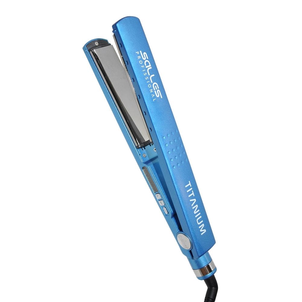 Chapinha Prancha Titanium Bivolt Azul Salles Profissional