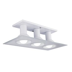 Luminária de Teto Plafon de Sobrepor Quarto Sala Cozinha 3 Lâmpadas E27 Bivolt