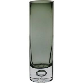 VASO DECORATIVO ENFEITE CASA TUBO HOME&CO VIDRO 20x6x6cm FUME