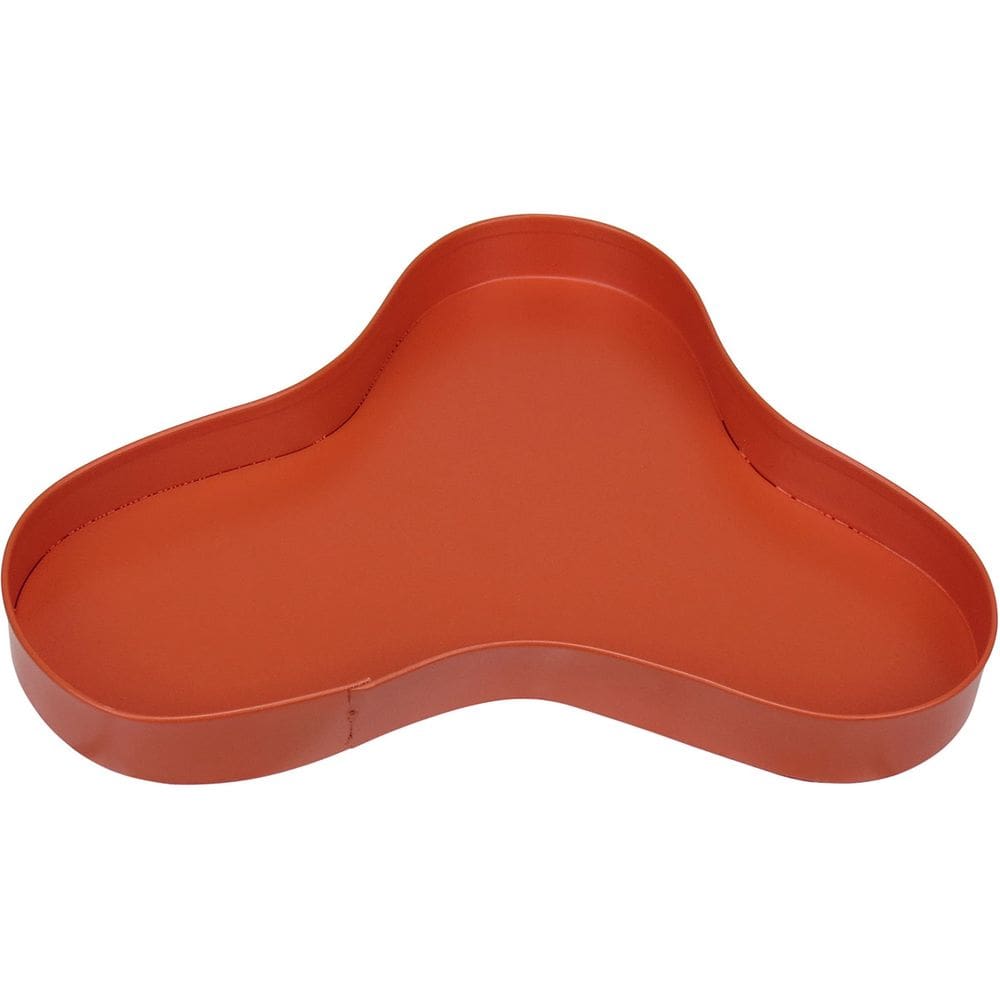 BANDEJA DECORATIVA PARA SERVIR HOME&CO METAL 2x14x20cm LARANJA