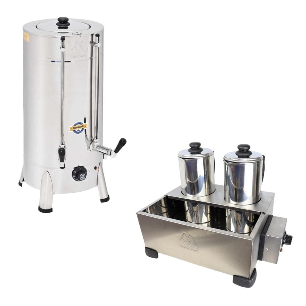 Kit Cafeteira Tradicional 6 Litros 1300w + Esterilizador 2 Bules 750w Marchesoni - 127 V