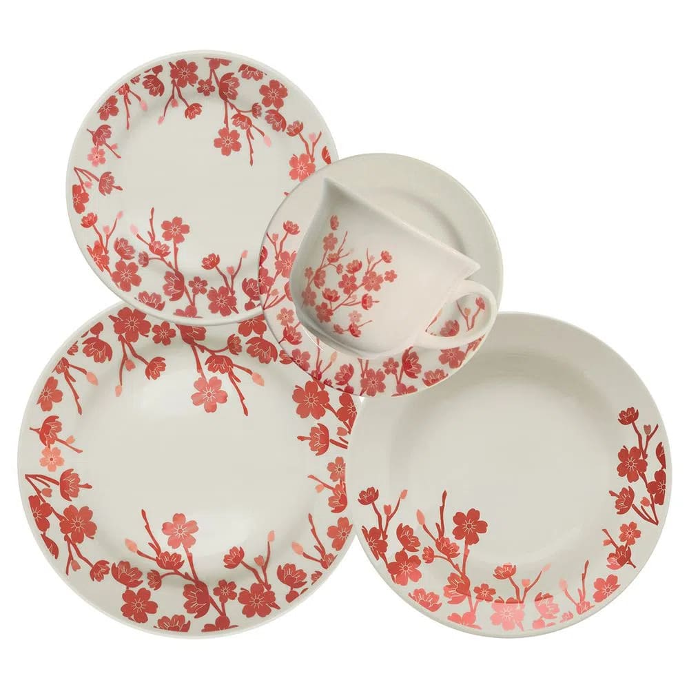 Jogo De Jantar Donna Jardim Oriental 10 Peças Oxford® Cerâmica