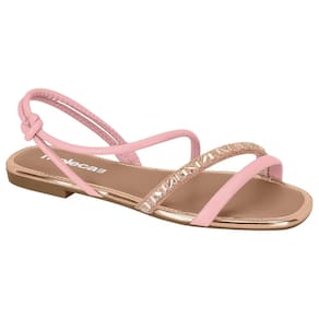 Sandália Rasteira Moleca 5435.543 Feminina - Rosa