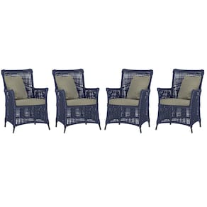 4 Poltronas Igapó Alumínio Micro Pintura Preta Corda Náutica Estofado 8