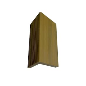 Acabamento Lateral Painel Ripado em Wpc Teak a Teak A