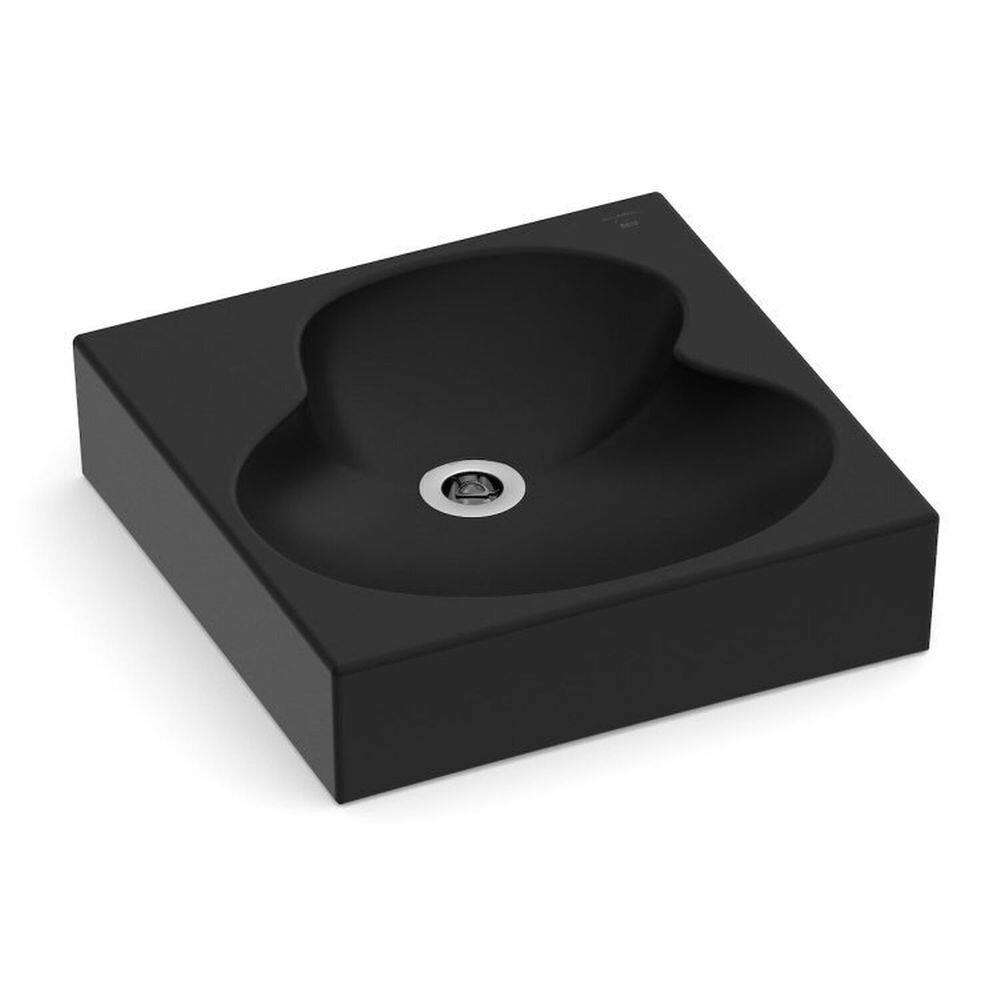 Kit 3 Cubas de Apoio 41x41cm Ruy Ohtake Roca Matte Black