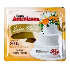 Kit 10 Pasta Americana Tutti Frutti Branca Arcolor 800gr