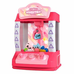 Mini Máquina Infantil de Pegar - Garra Divertida Rosa - DM Toys