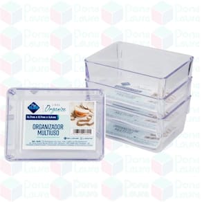 Conjunto 4 Organizadores Modular Gavetas Porta Maquiagem