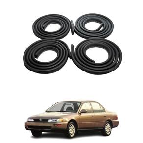 Kit Completo 4 Borrachas Aba Cinza Porta Corolla 1992 a 2019