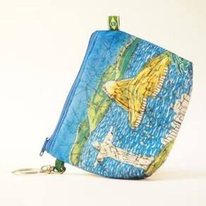 Porta Níquel Em Tecido 12 X 9,5 Cm Batik Mendes Diversas