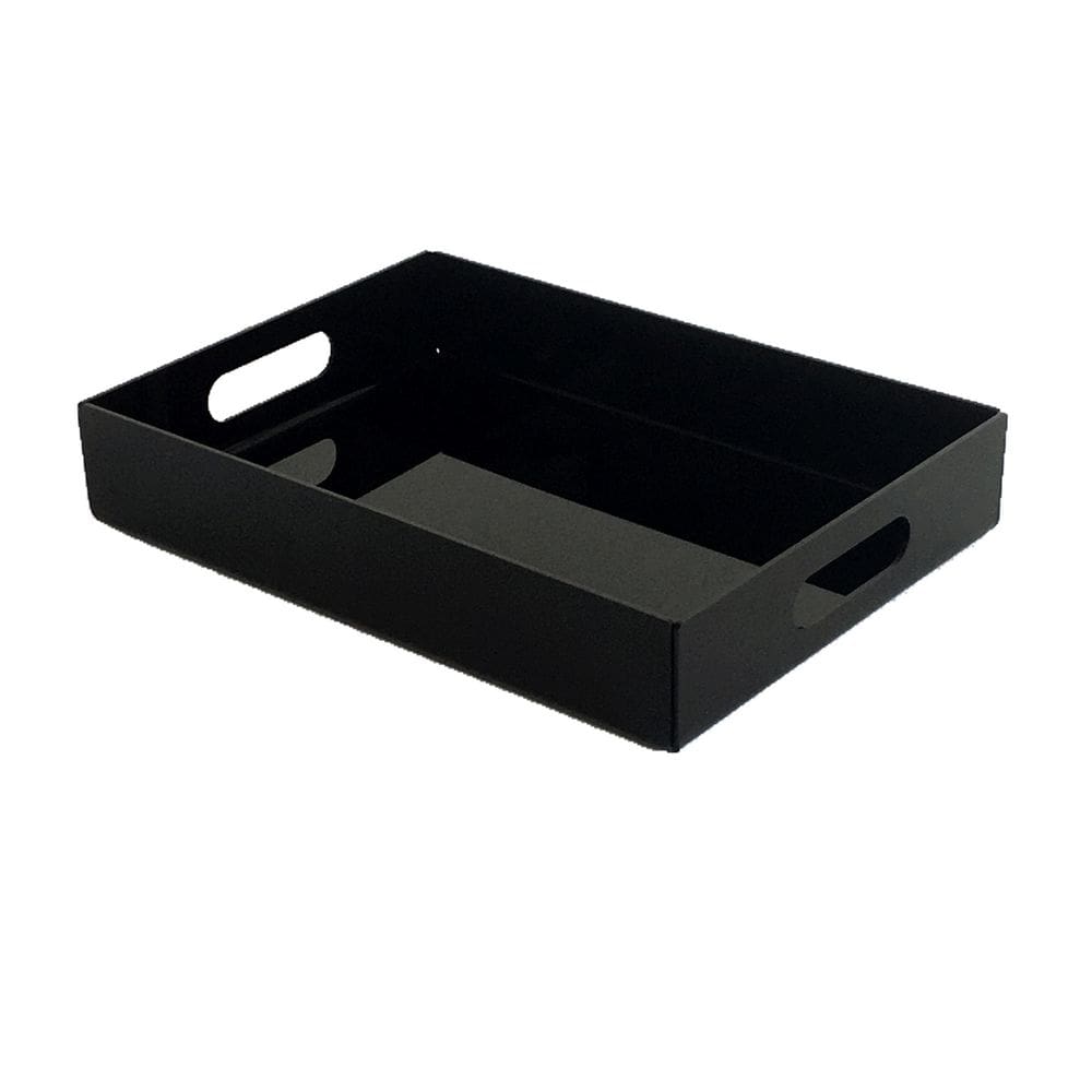 Bandeja de acrílico preta média