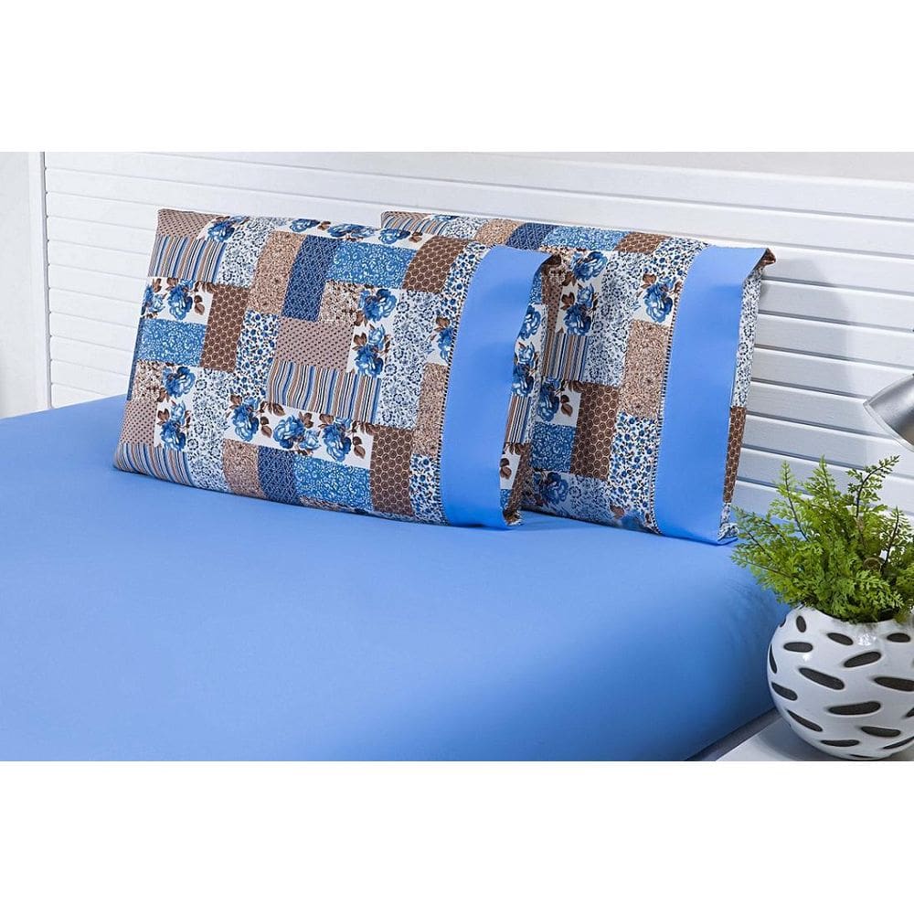 Jogo Lençol Solteiro King 2 Peças 2,10X1,10X30Cm 180 Fios