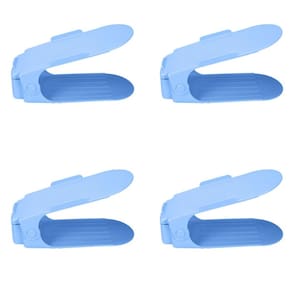 Kit 4 Organizadores Sapatos Reforçado Regulagem Altura Azul
