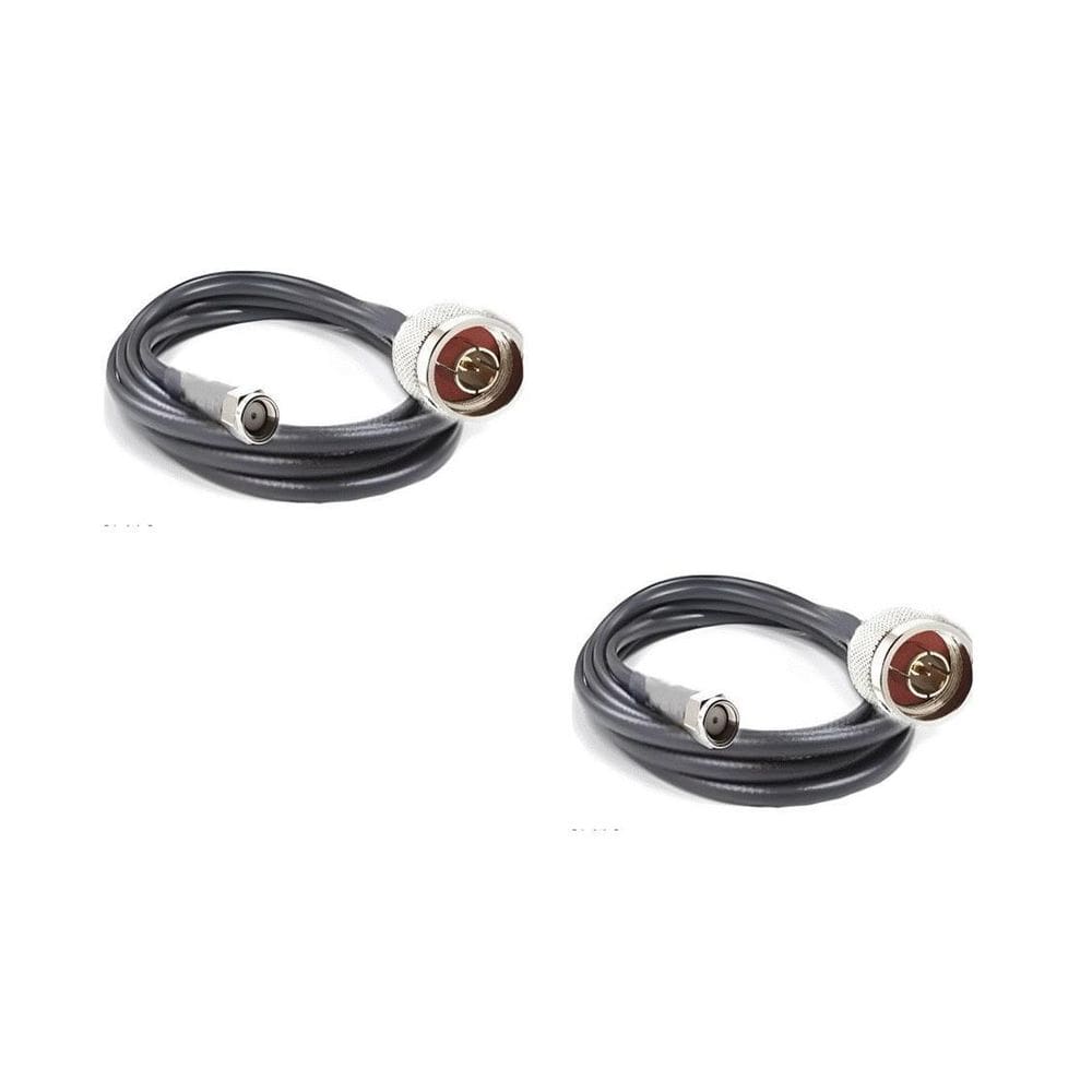 2 Cabos Descida Celular Rgc 58 15Mts Conectores