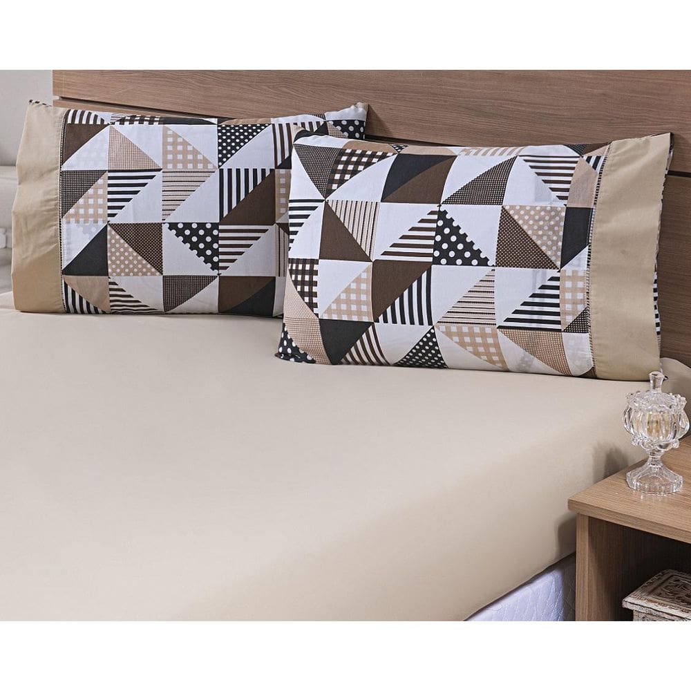 Par Fronhas Avulsas 80X60Cm Percal 100% Algodão 180 Fios