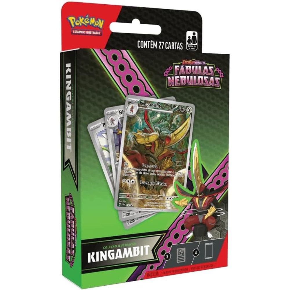 Jgs Brinq Carton - Pokemon Ev6.5 - Colecao Ilustracao Kingambit
