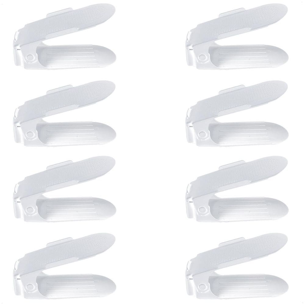 Kit 8 Organizadores Sapatos Reforçado Regulagem Transparente