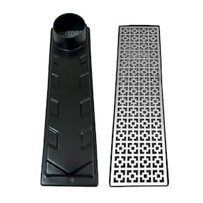 Ralo Quintal 15x50 Alumínio Dubai Saída no Canto 75mm com Tela Anti Insetos