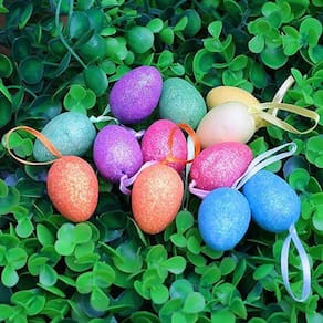 Enfeite Decorativo Páscoa 30 Ovos Pendentes Coloridos