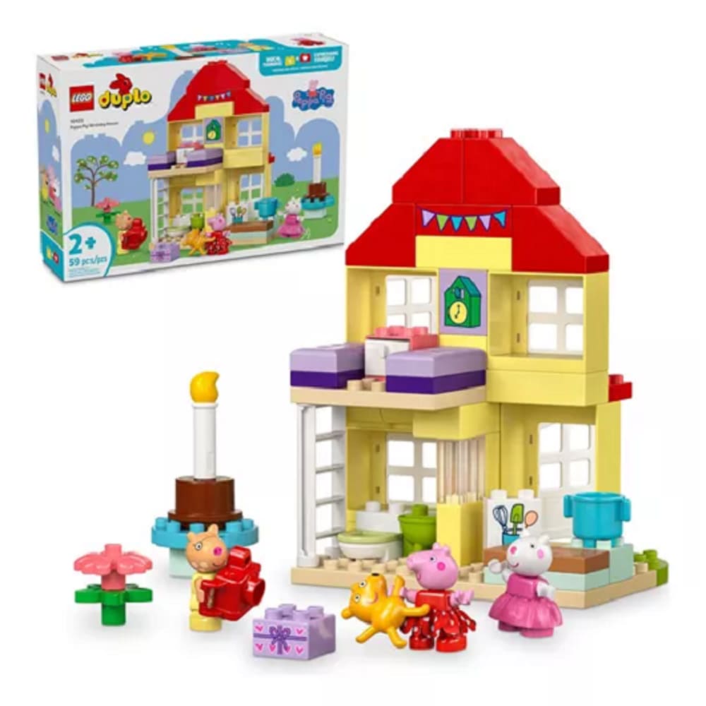 Lego 10433 Duplo Casa Aniversario Da Peppa Pig -59 peças