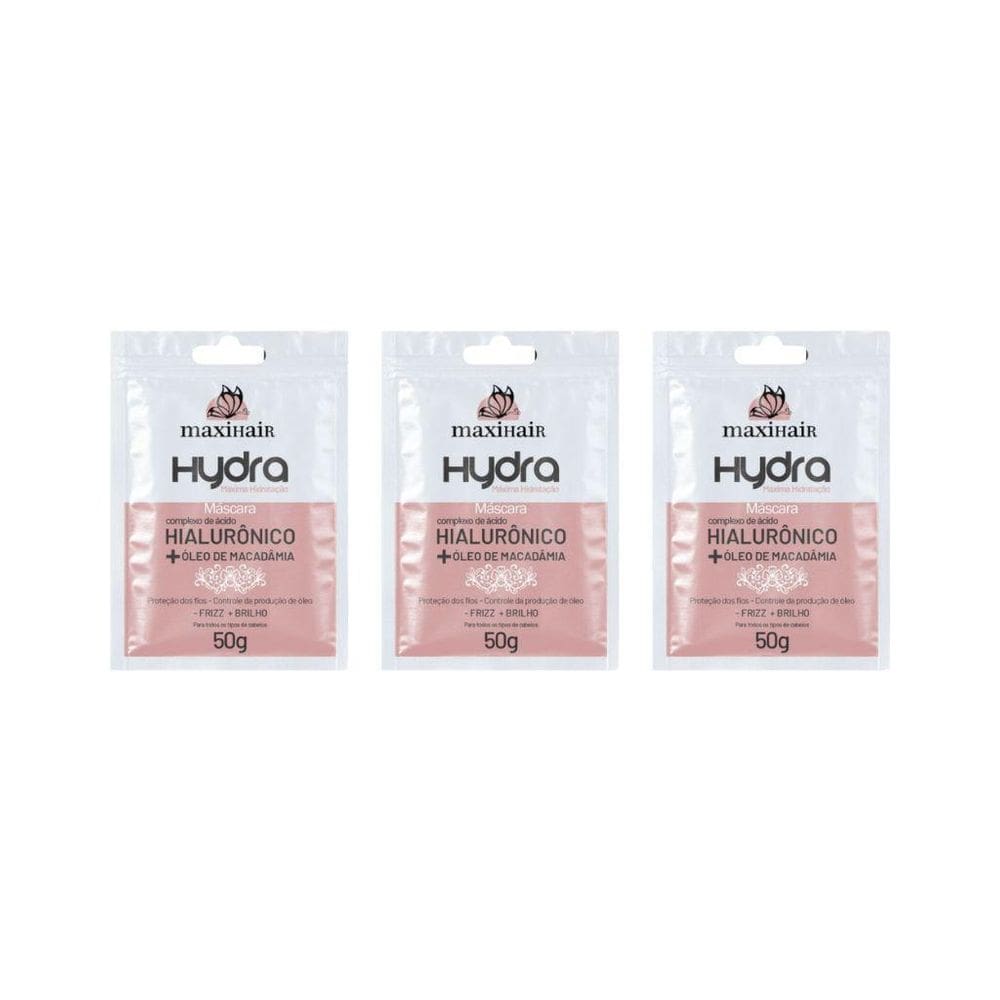 Sache Maxihair 50G Hidra Hialuronico - Kit Com 3Un