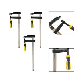Kit 3 Grampos P/ Carpinteiro Tipo F Sargento 300x80mm 12 Pol