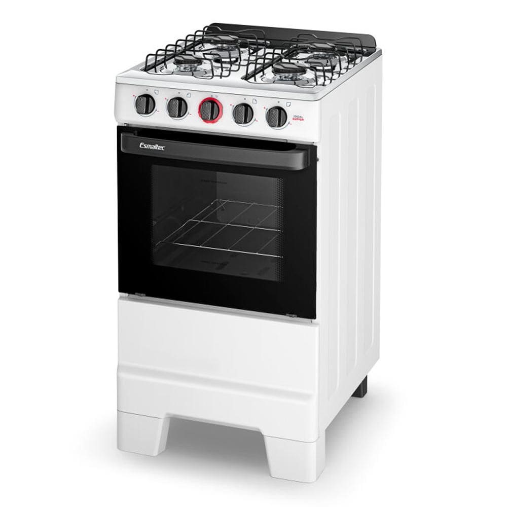 Fogão Esmaltec Ideal SUPER 4 Bocas Branco com Acendimento Automático