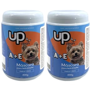 02x Mascara Hidratação Profunda de Pelos Cachorro 500g Luxo Pet