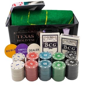 Kit De Poker Profissional 200 Fichas Com 2 Deck