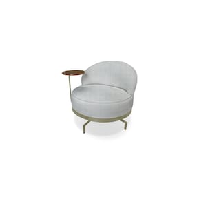 Poltrona Decorativa Giratória Namour Boucle 3302 - Montanaris Decor