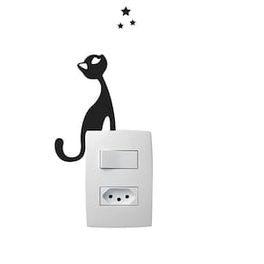 Kit C/02 Adesivos Interruptor Gatinha