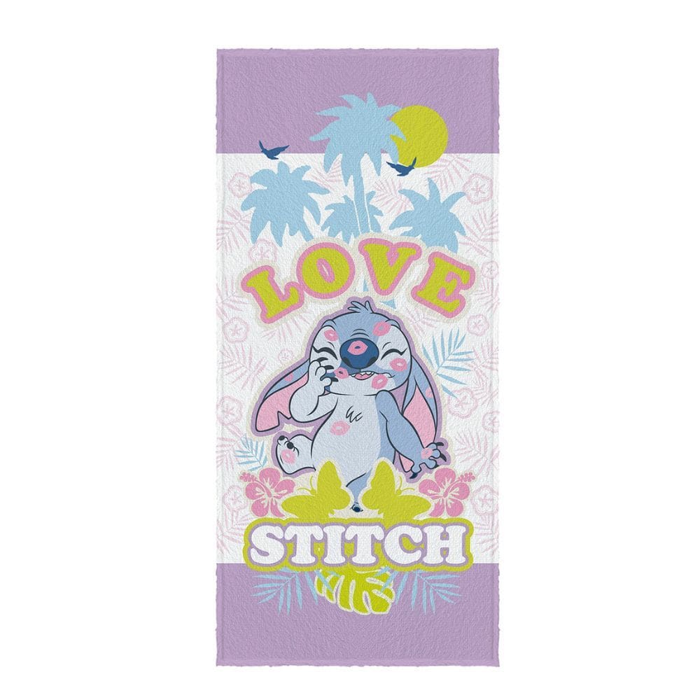 Toalha Stitch Felpuda 60x1,20cm Lepper