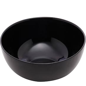 Bowl de Vidro 300ml Tigela Cumbuca Preta Shimeji Opalino Diwali Sobremesa